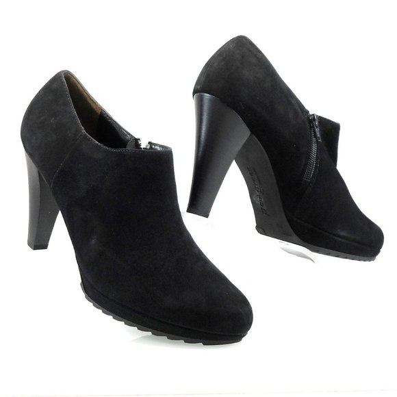 NIB$295 Paul Green Karina Suede Dress Ankle Booties Platform Heels 7.5, US 10 - Picture 10 of 10